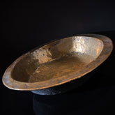Vintage Hand Crafted Brass Vat / Basin | Hammered Brass Basin | Versatile Decorative Bowl