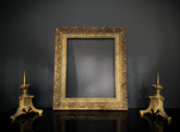 Large Shabby Antique Gilt Picture Frame (59x51cm) 19th Century Ornate Wall Decor / Ornate Wall Gallery