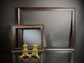 x2 Antique Oak Wood Picture Frames | Medium | Dark Wood | 62.5 x 52cm and 113 x 85.5cm