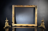 Large Vintage Gilt Picture Frame | Ornate Corner Detail | Bright Gold