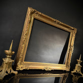 Large Vintage Gilt Picture Frame | 76x60.5cm | Ornate Corner Detail | Classic Wall Decor
