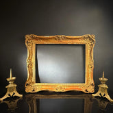 Large Vintage Gilt Picture Frame | 74.5x62cm | Ornate Corner Detail | Classic Wall Decor