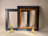 Pair Large Antique Wood Picture Frame | Black Classic Finish | 66x45.5cm