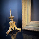 Large Antique Gilt Picture Frame – 19th‑Century Ornate Wood Gold Frame (78.5 cm × 61.5 cm)