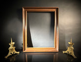 Large Antique Dark Wood Picture Frame (78x62cm)