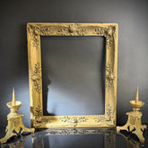Large Antique Gilt Picture Frame | 62.5x52.5cm | Ornate Corner Detail | Gold