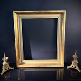Large French Vintage Gold Picture Frame: Stippled Trim (79x69cm)
