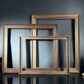 Set of 3 Antique Wood Picture Frames | Oak Wood Frames | Medium | Gallery Wall