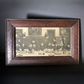 Antique Framed Black-and-White Print | ‘Friday’ by Dendy Sadler | (30x18.5cm) Wall Art Decor