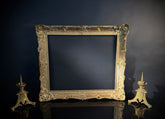 Large Antique Gilt Picture Frame | Ornate Corner Detail | Gold