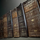 Set of 10 Antique Books Cambridge Modern History Leather-Bound Volumes (1904) - Unique Library Collection with Maps