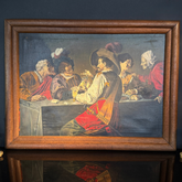 Vintage Rombout Reproduction Oil Painting | On Canvas | The Card Players,