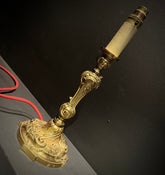 Table Lamp (35cm) 1950's Vintage Baroque / Rococo Style Table Lamp With Ornate Detail / Gold Home Decor / Vintage Table Lamp