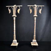 Antique Church Altar Balustrades | Salvaged Set of Two | Hand Forged | Late 1800’s