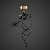 Extra Large Heavy Black Gothic Style Wrought Iron Wall Light / Giant Wall Sconce Rustic Gothic Home Décor (Black)
