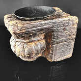 Historical Antique Architectural Indian Wood Candle Sconce