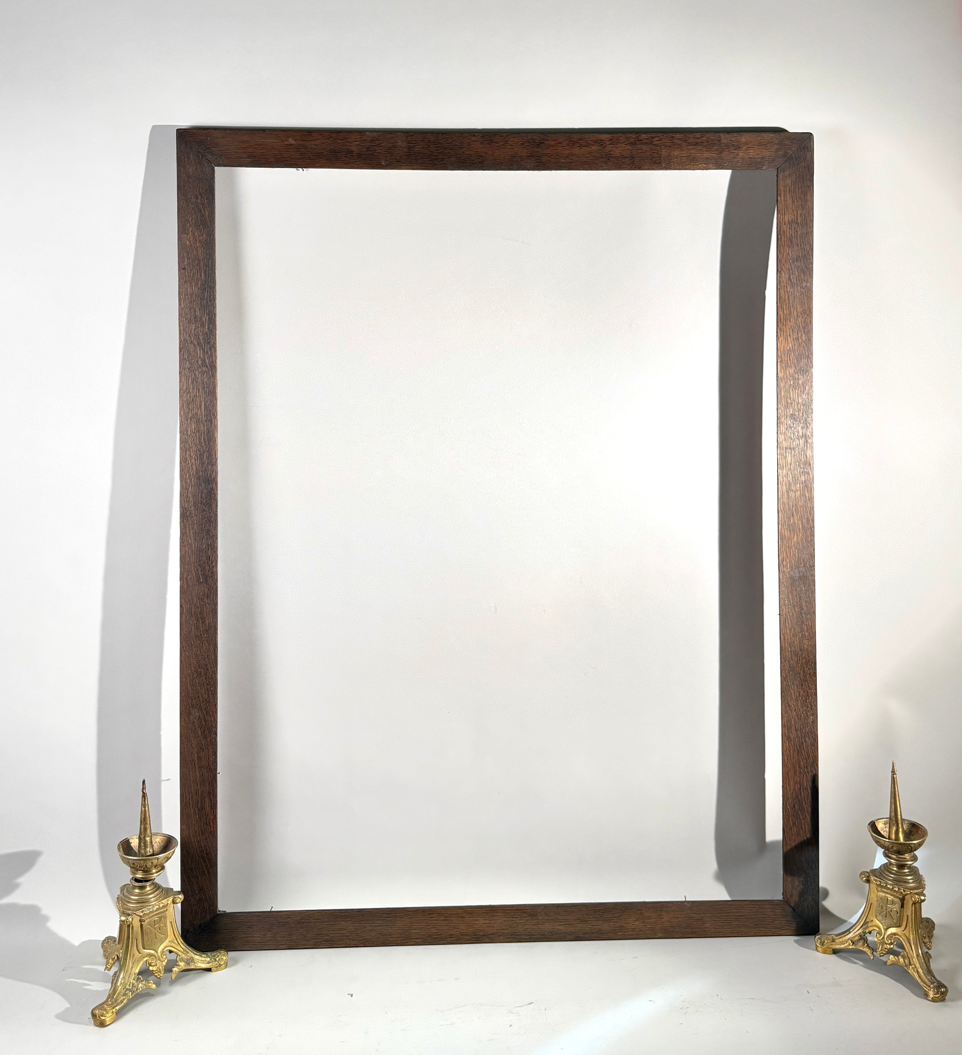 Extra Large Antique Solid Oak Dark Wood Picture/Photo Frame (113x89cm)