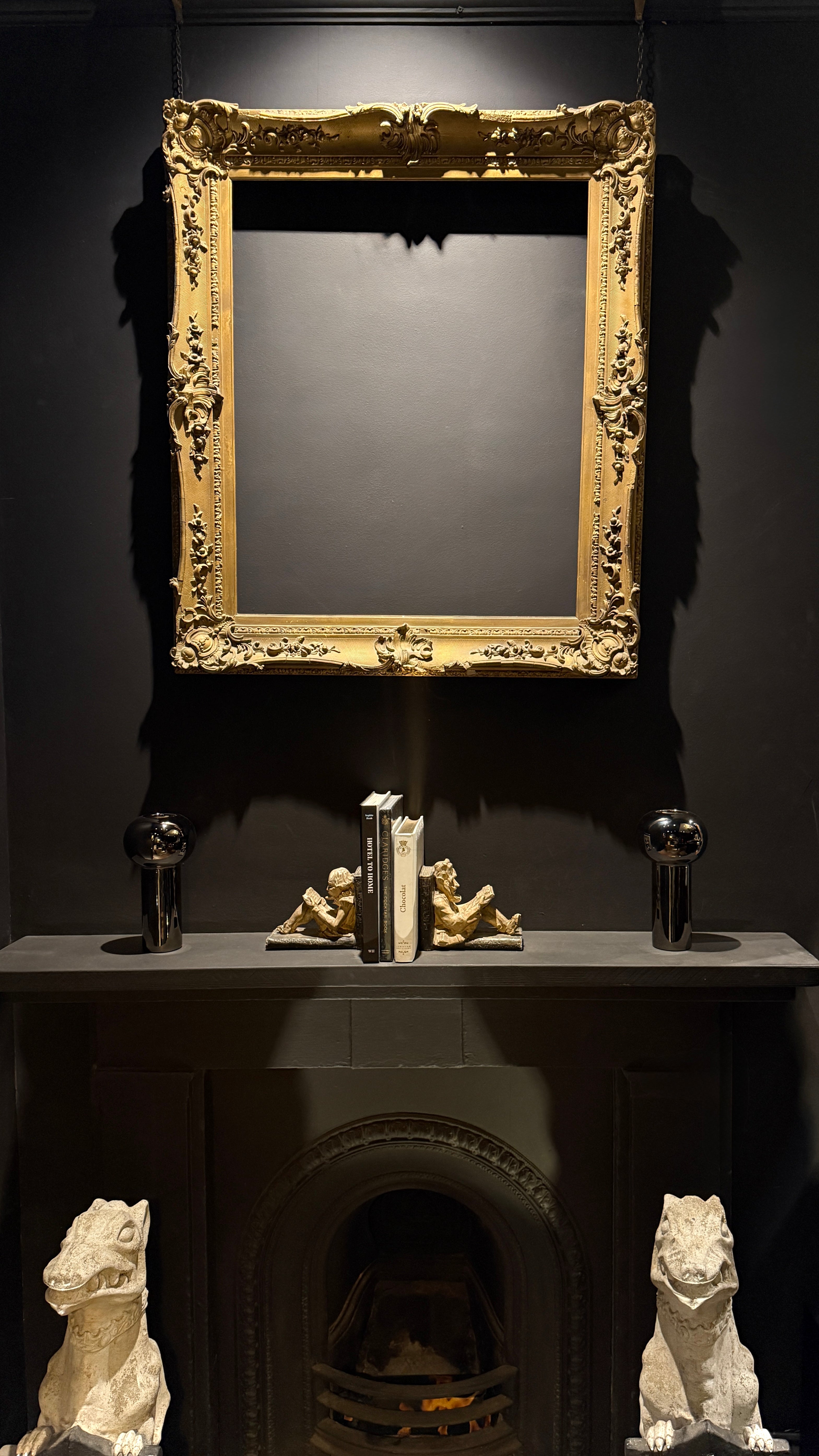 Antique Baroque Gilt Picture Frame  |  Large Ornate  |   Muted Gold Shabby Chic (96.5 x 84cm)