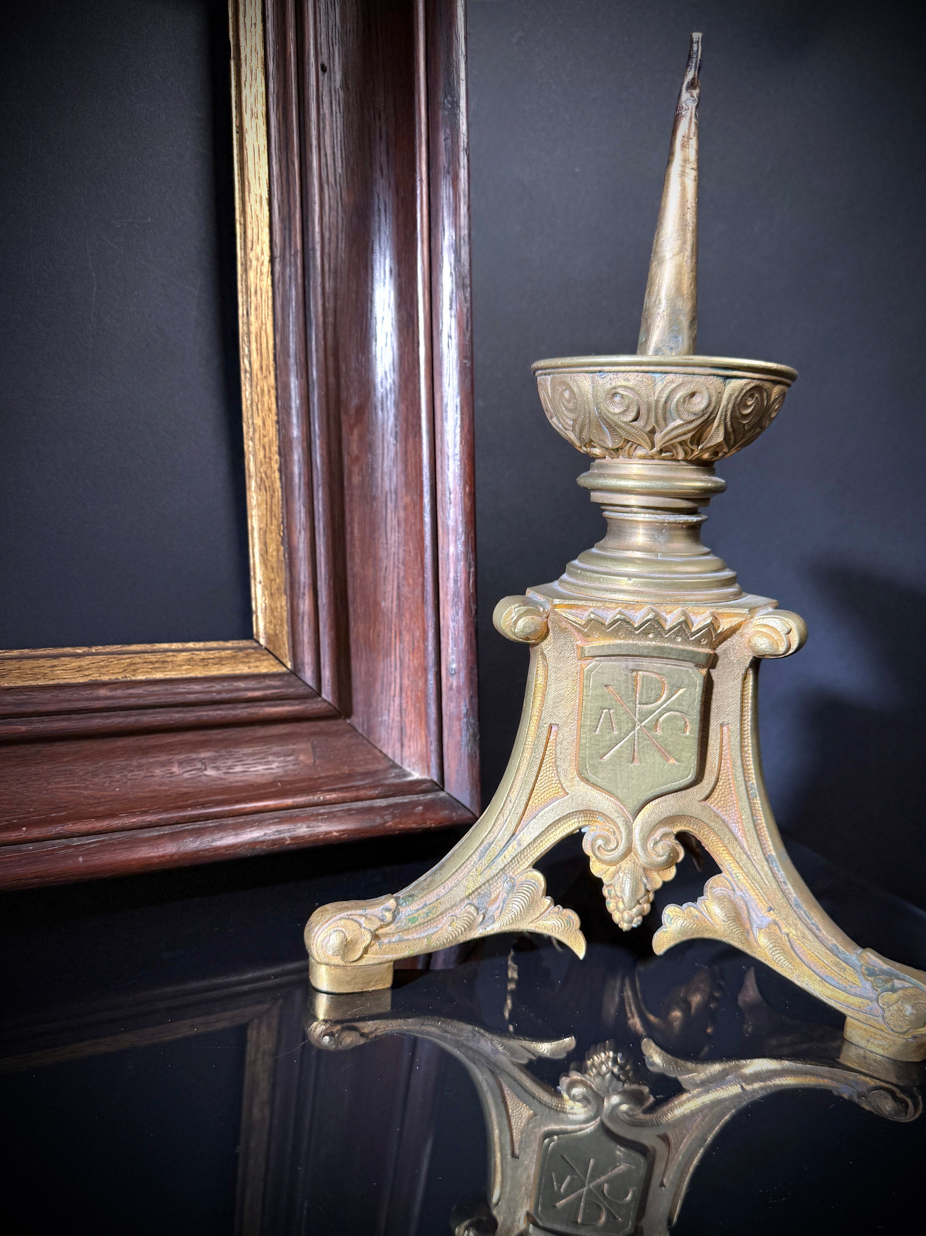 Vintage Wooden Picture Frames  |  Set of 2  |  Deep Set Gilt Trim