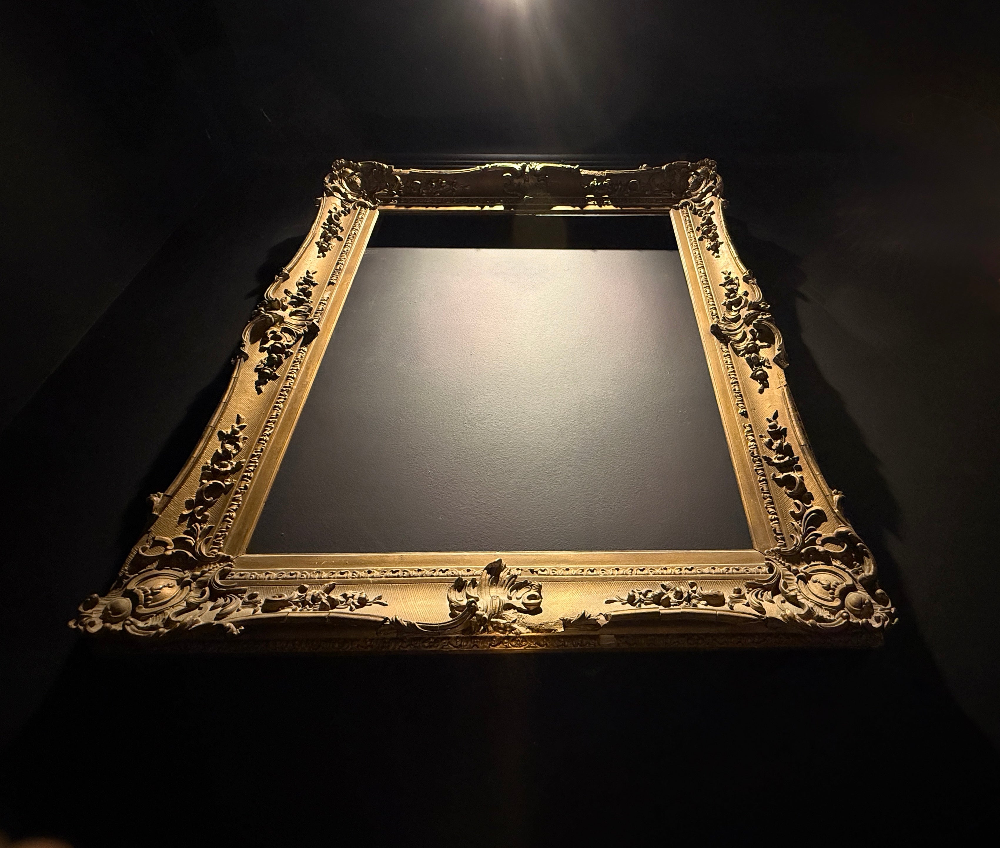 Antique Baroque Gilt Picture Frame  |  Large Ornate  |   Muted Gold Shabby Chic (96.5 x 84cm)