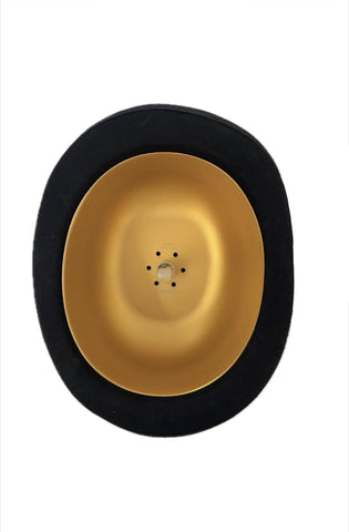 Jeeves & Wooster Bowler Hat Pendant Light – Handcrafted Wool Felt Hat Lamps with Gold Interior