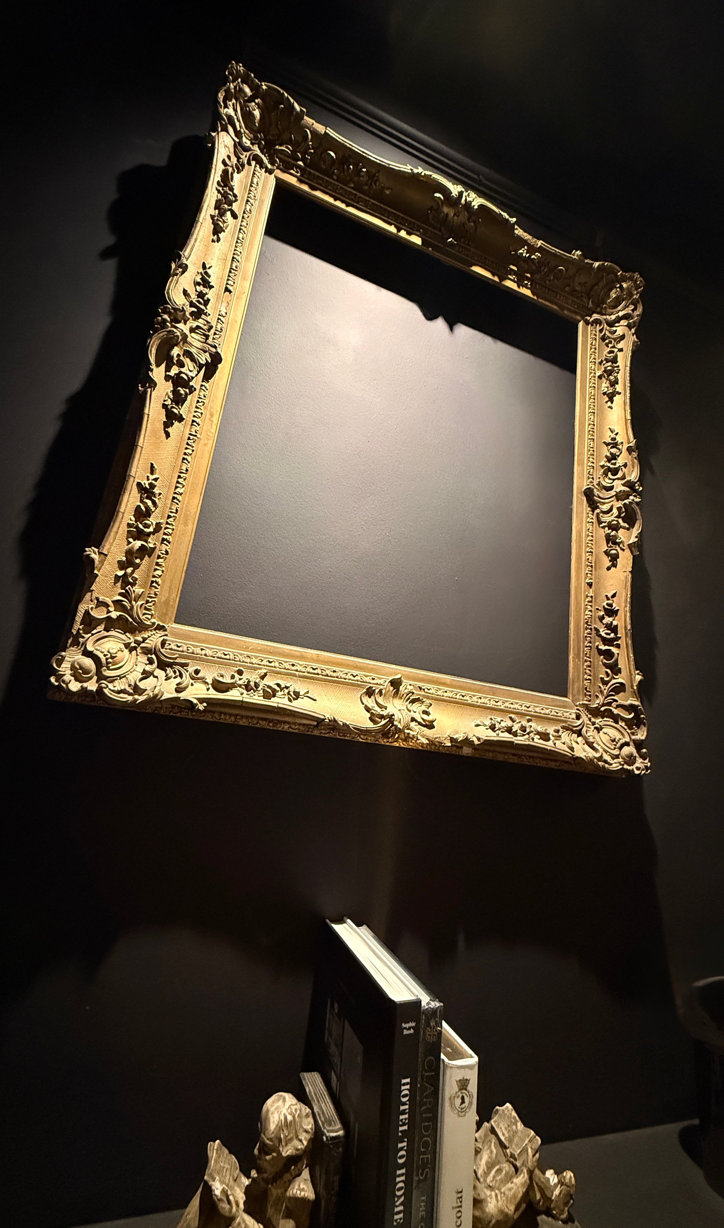 Antique Baroque Gilt Picture Frame  |  Large Ornate  |   Muted Gold Shabby Chic (96.5 x 84cm)