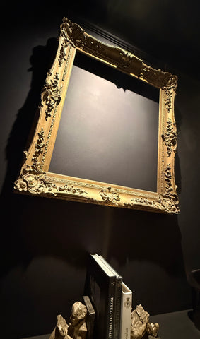 Antique Baroque Gilt Picture Frame  |  Large Ornate  |   Muted Gold Shabby Chic (96.5 x 84cm)