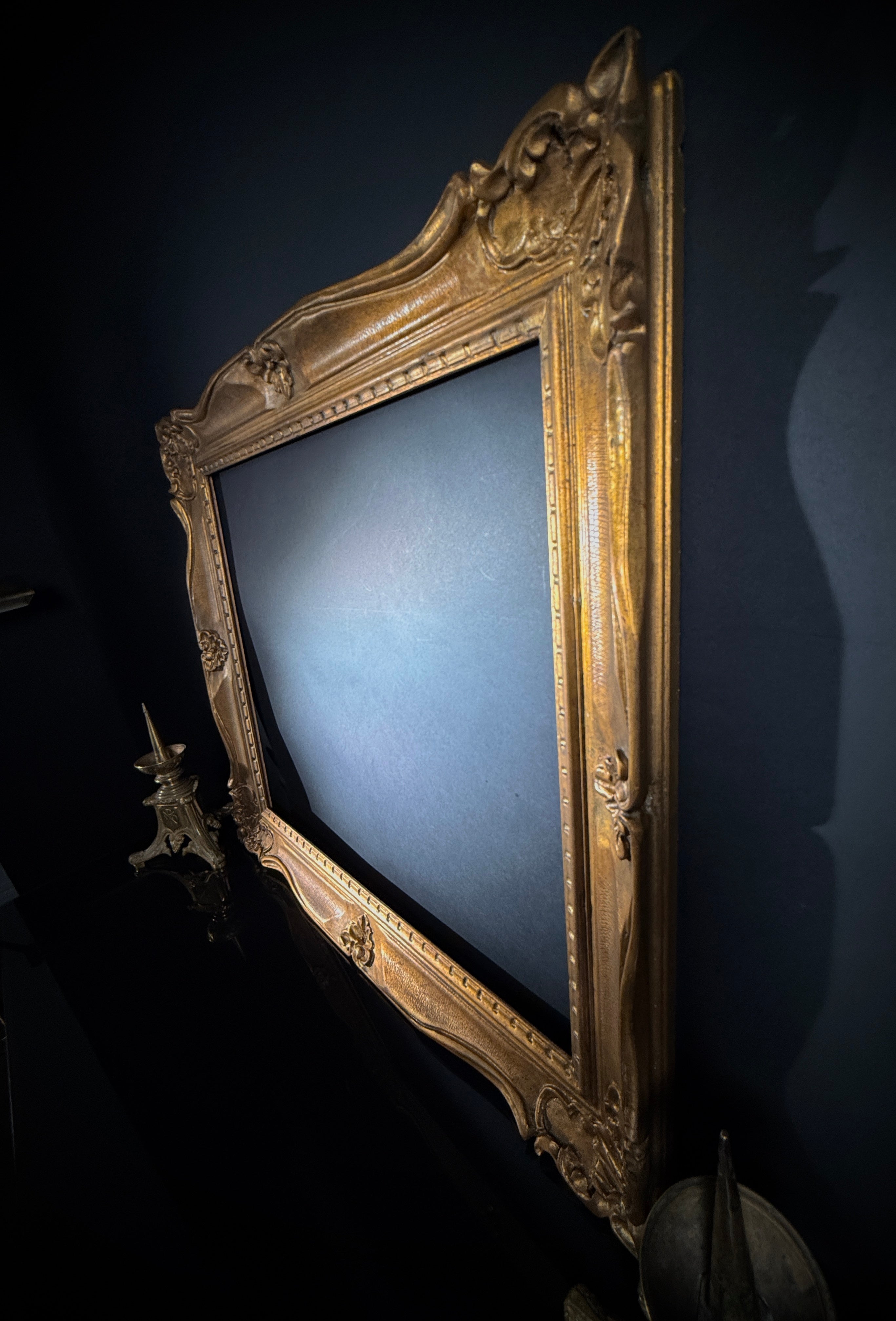 Large (70cm x 68cm) Carved Gilt Wood French Vintage Picture Frame (Solid wood no gesso)