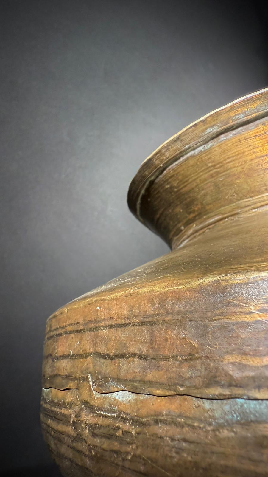 Vintage Indian Water Jar |  Brass Lota / Kalash