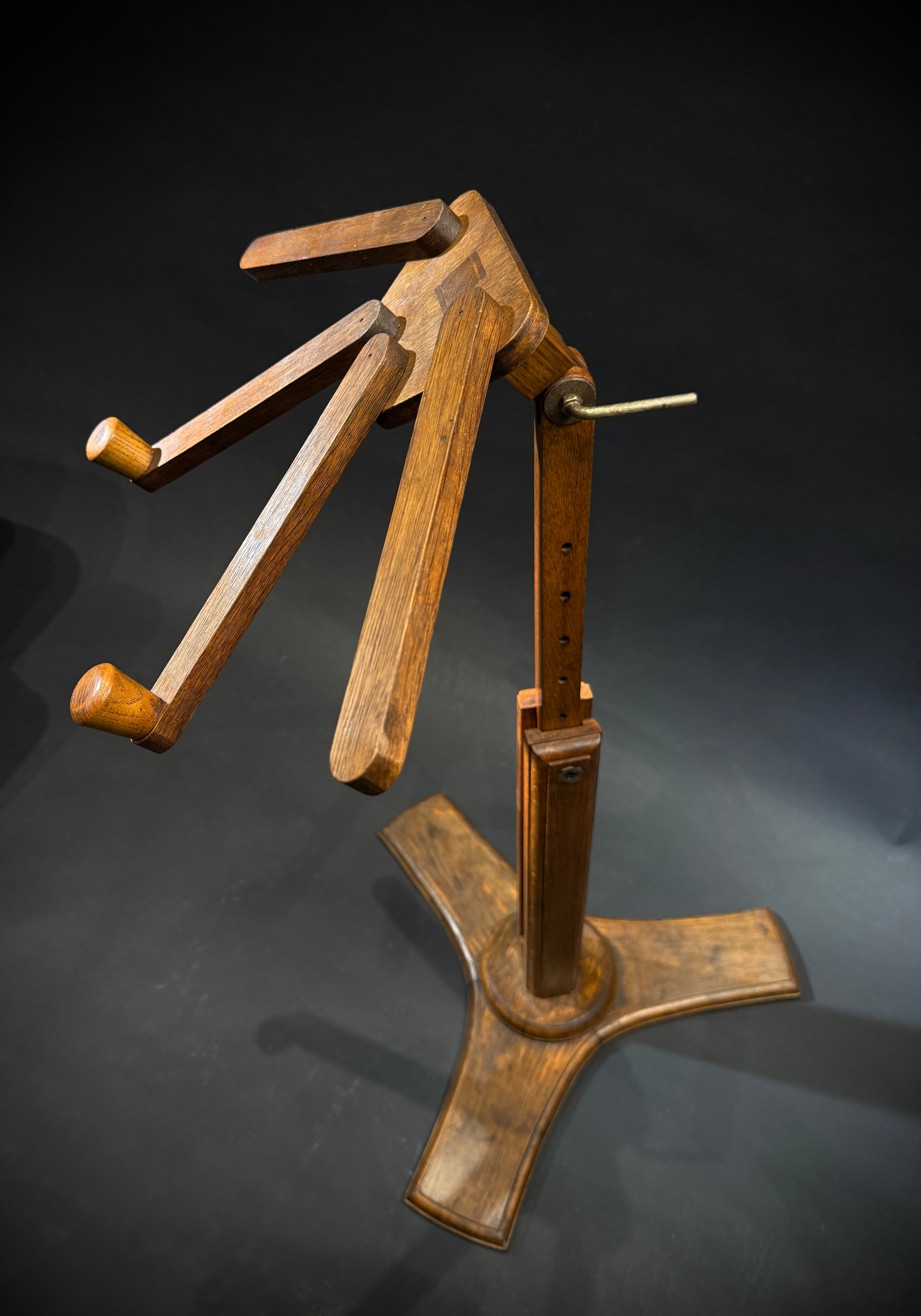 Vintage Wooden Folding Artist Easel / Book Rest – Adjustable Display Stand