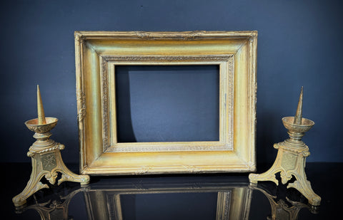 Shabby Antique Gilt Picture Frame (50.5x40cm)  | Deep Set  |  Ornate Wall Gallery