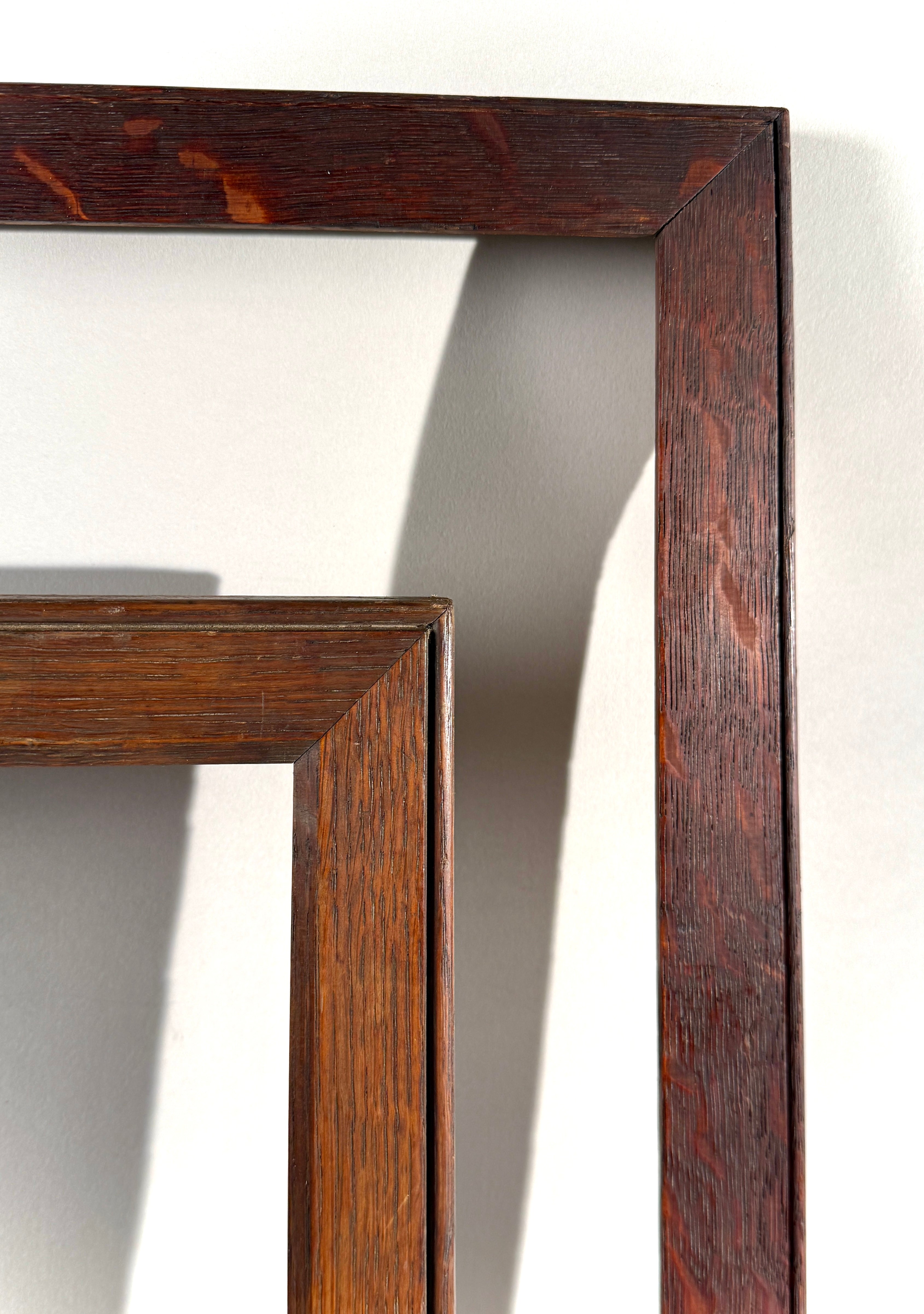 Set 2 Large Wood Picture Frames | Solid Hardwood | Gallery Wall Display