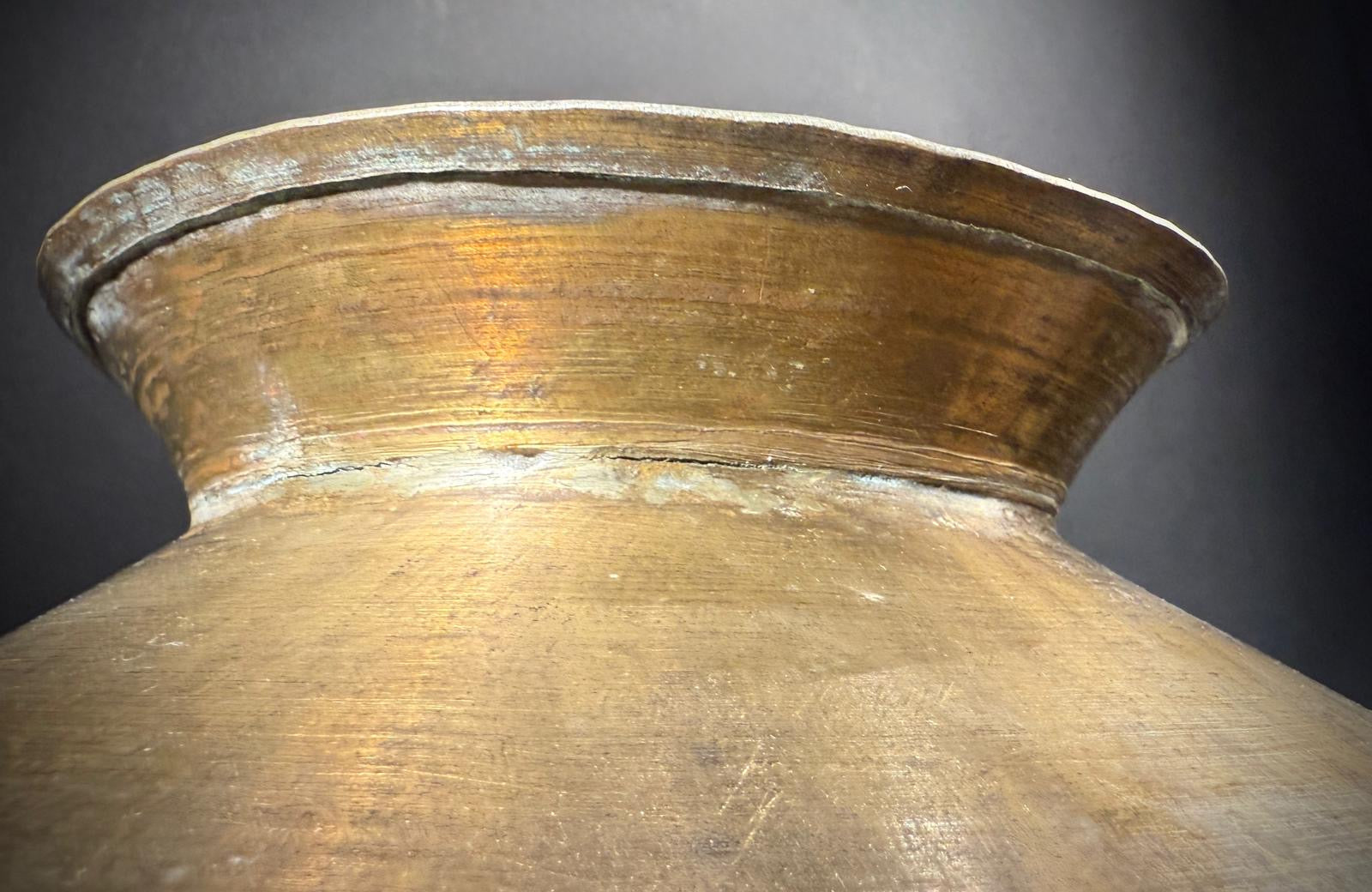 Vintage Indian Water Jar |  Brass Lota / Kalash