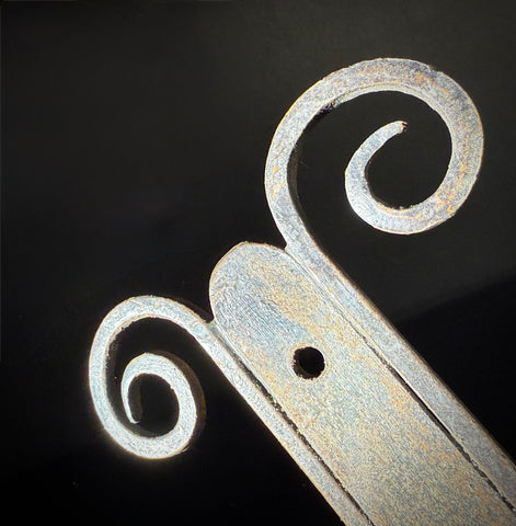 Unusual Pair of Wrought Iron Candle Torchere Sconces  |  Medieval Style  |  Hand-Forged