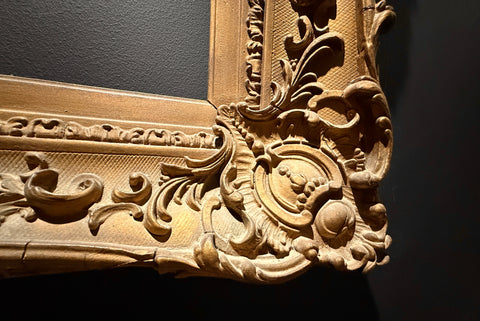Antique Baroque Gilt Picture Frame  |  Large Ornate  |   Muted Gold Shabby Chic (96.5 x 84cm)