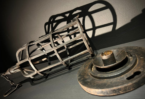 Industrial Gothic Candle Lantern  |  Bird Cage Hanging Light  | Hanging Lantern