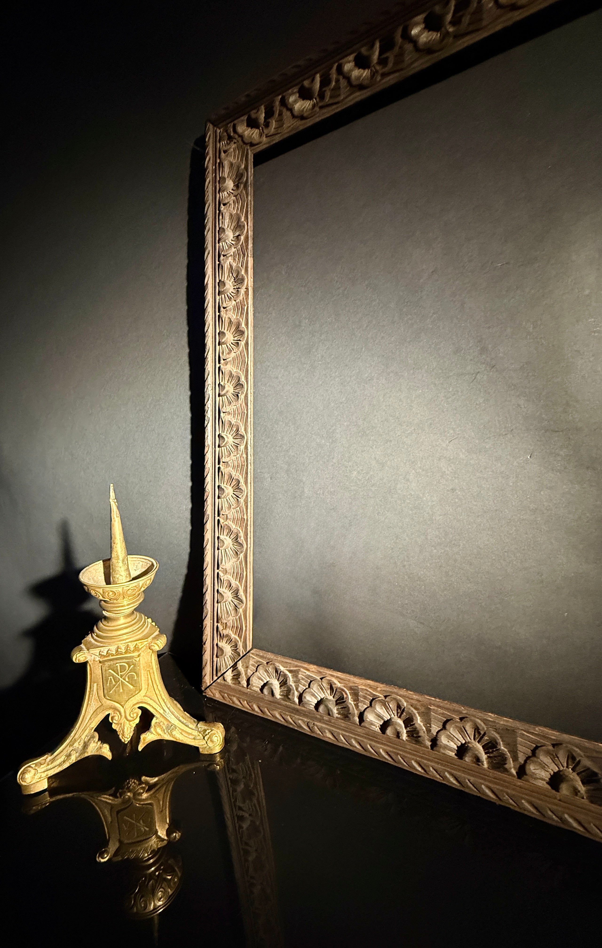 Large Carved Wood picture Frame | 92x71cm  | Carved Detail | Gallery Wall