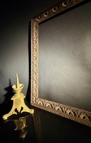 Large Carved Wood picture Frame | 92x71cm  | Carved Detail | Gallery Wall