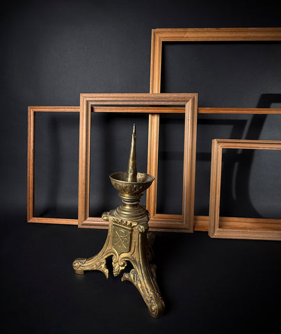 x6 Vintage & Mid-Century Wood Picture Frames | Gallery Wall  |  Light Wood Finish  |  Set of 6 Frames