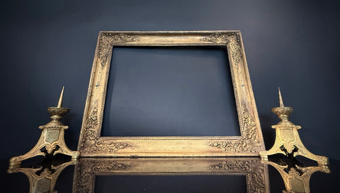 Large Antique Picture Frame (73x59cm) | Ornate Corner Detail | Classic GoldWall Decor / Wall Gallery