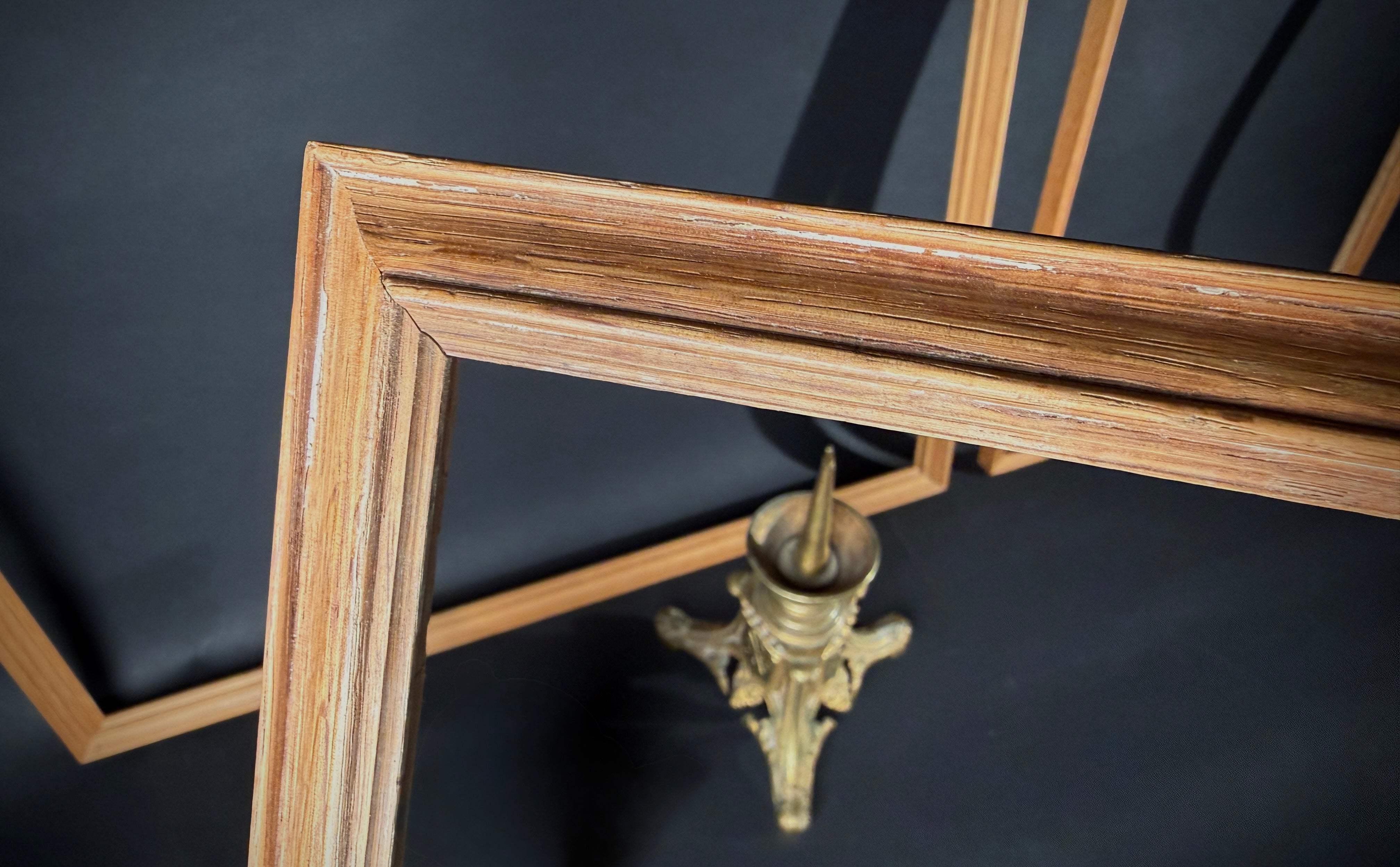 x6 Vintage & Mid-Century Wood Picture Frames | Gallery Wall  |  Light Wood Finish  |  Set of 6 Frames