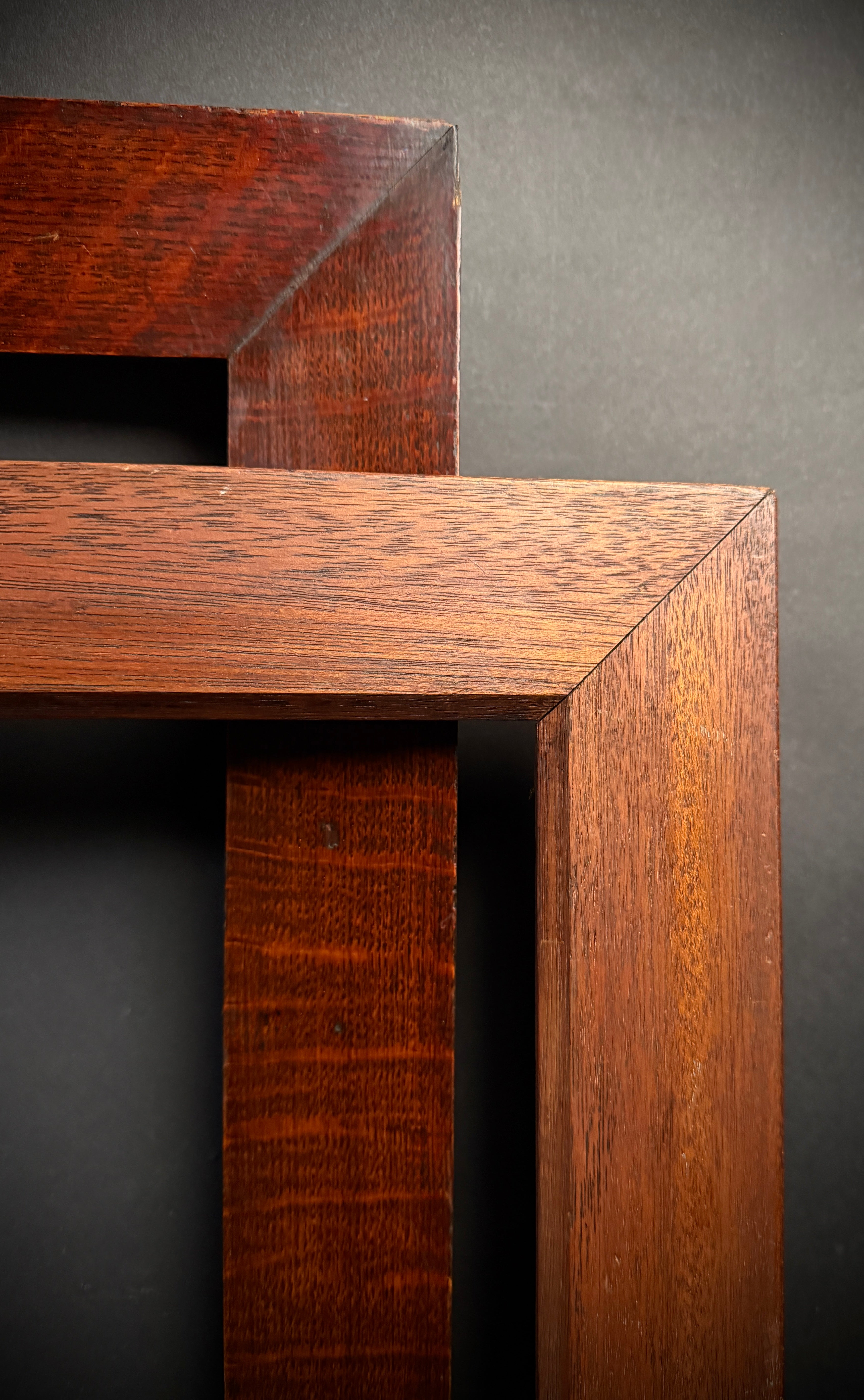 Set of x3 Hardwood Antique Picture frames