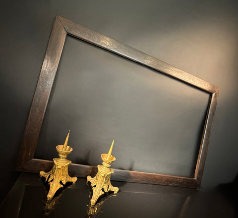 Extra Large (127.5x82cm) Antique Picture Frame / Photo Frame |  Solid Oak |  Dark Wood