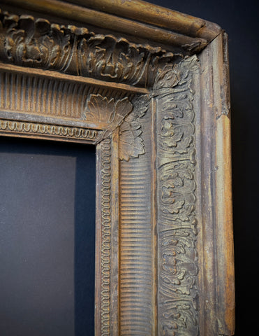 Large Shabby Antique Gilt Picture Frame – Deep Set Ornate Wood Picture Frame 67cm x 57cm