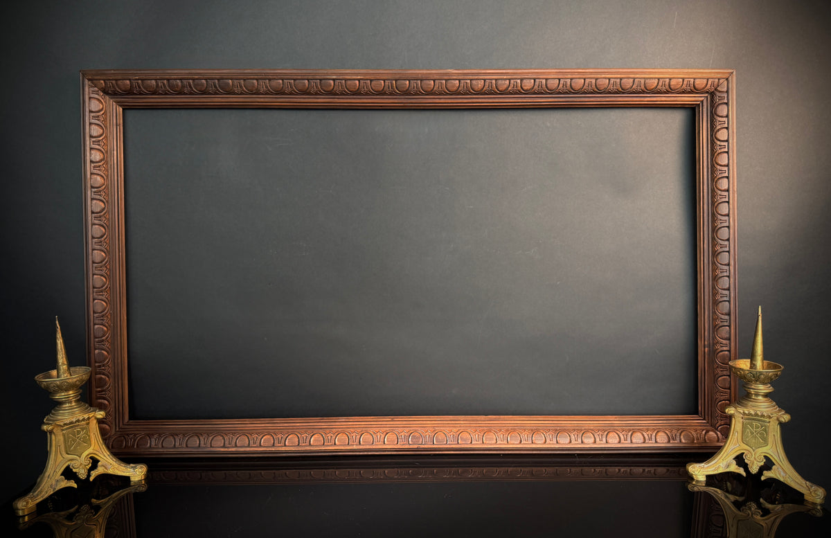 Extra Large Carved Wood picture Frame  |  114x87.5cm  |   Carved Detail  |  Gallery Wall