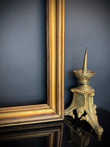 Large Antique Gilt Picture Frame (87x74.5cm) Classic Wall Decor / Wall Gallery