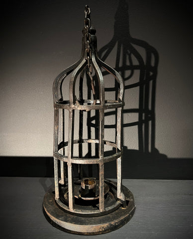 Industrial Gothic Candle Lantern  |  Bird Cage Hanging Light  | Hanging Lantern