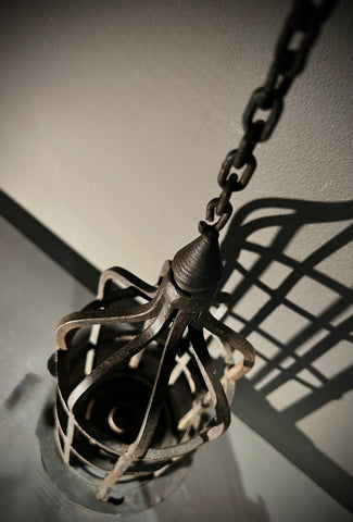 Industrial Gothic Candle Lantern  |  Bird Cage Hanging Light  | Hanging Lantern
