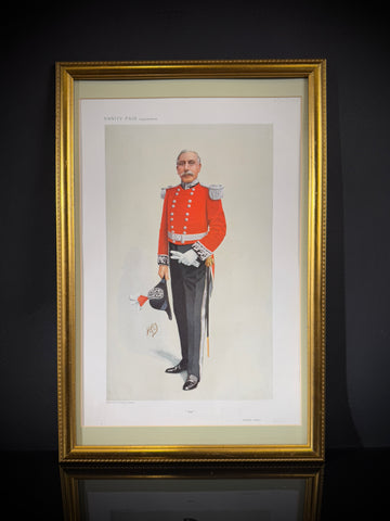 Framed Antique Vanity Fair Caricature Print – Framed Lithograph of Joseph Lyons (1910) – Rare Collectible
