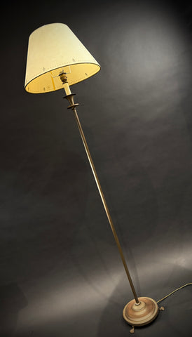 Vintage Laura Ashley Floor Lamp  |  Cream Shades